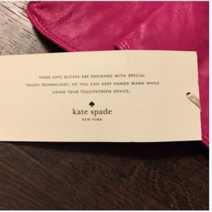 kate spade Accessories - kate spade red pink color block leather gloves nwt kate spade Accessories - kate spade red pink color block leather gloves nwt